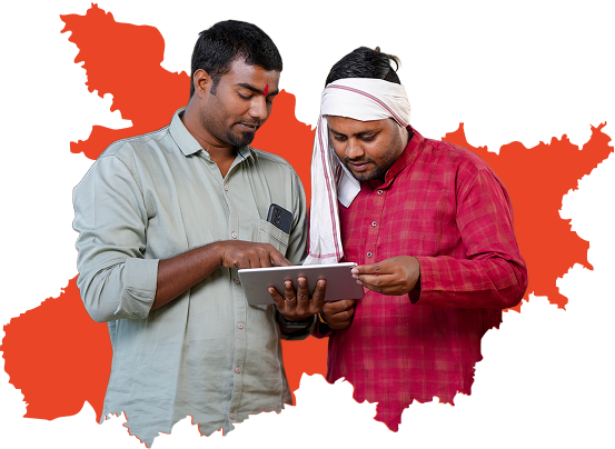 People with India Map